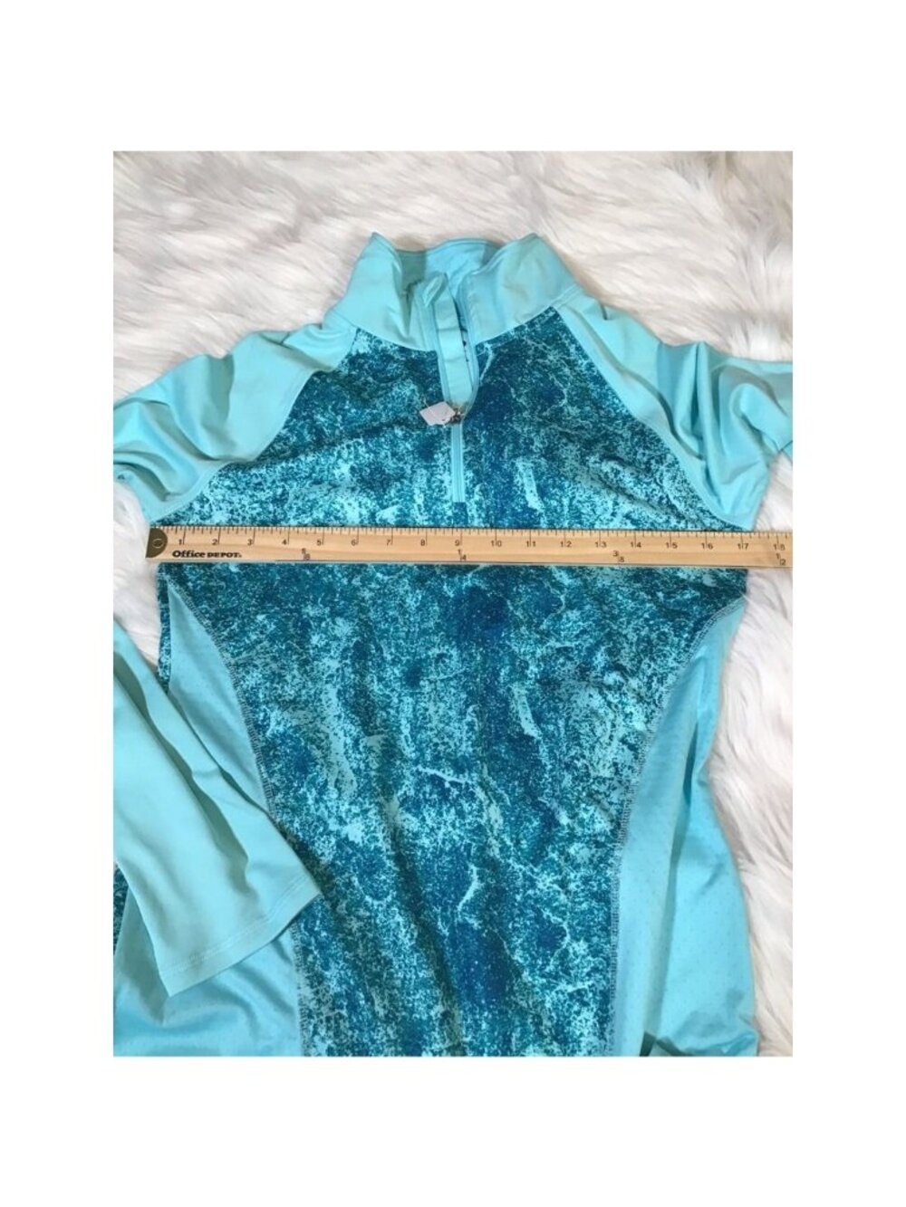 Champion Womens Zip Jacket Pullover Small Blue Snake Long Sleeve Workout NWT - Picture 2 of 4